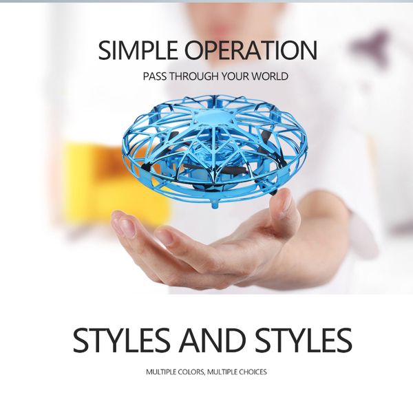 

mini hand operated induction drones ufo quadrotor