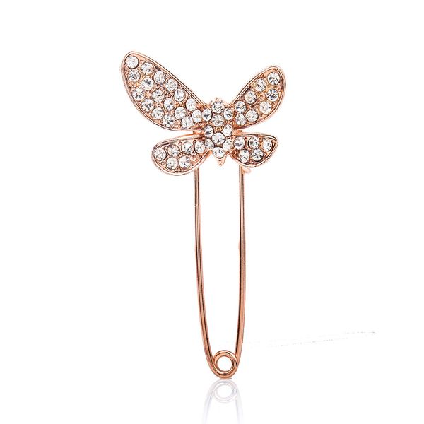 

bow brooch pins crystal rhinestones cute brooch big bow down collar rhinestone brooch, Gray