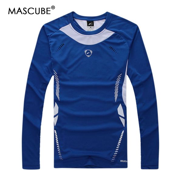 

mascube men t-shirt sport jerseys long sleeve outdoor sports tee shirt homme fast dry breathable hiking t shirt camisa de pesca, Gray;blue