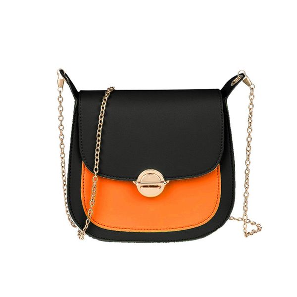 

contrast color fashion women handbag lady shoulders small square bags cover purse mobile messenger crossbody bag