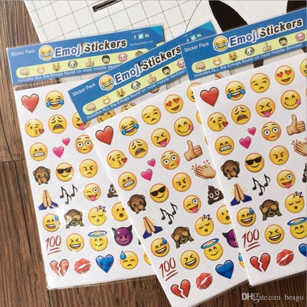 

4 sheets лот emoji наклейки мобильный телефон дети номера home decor декаль наклейки mural ноутбуков сообщение emoji смайлик наклейки dh0923