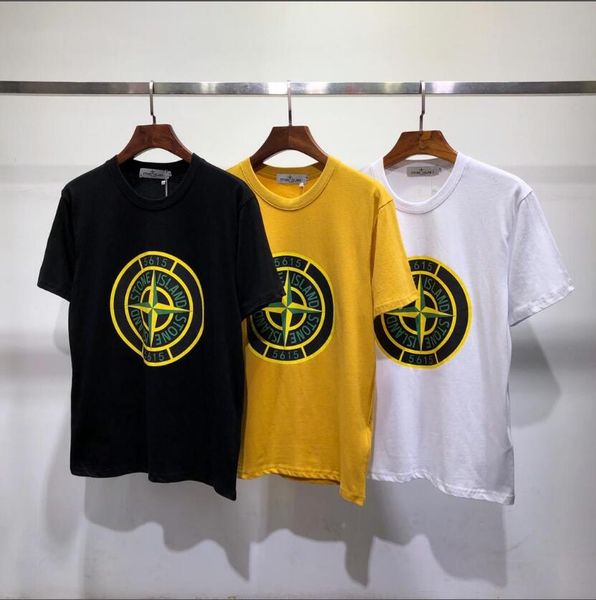 

20ss new fashion brand new color box logo crew neck t-shirt summer new men women tee hip hop casual t-shirt, White