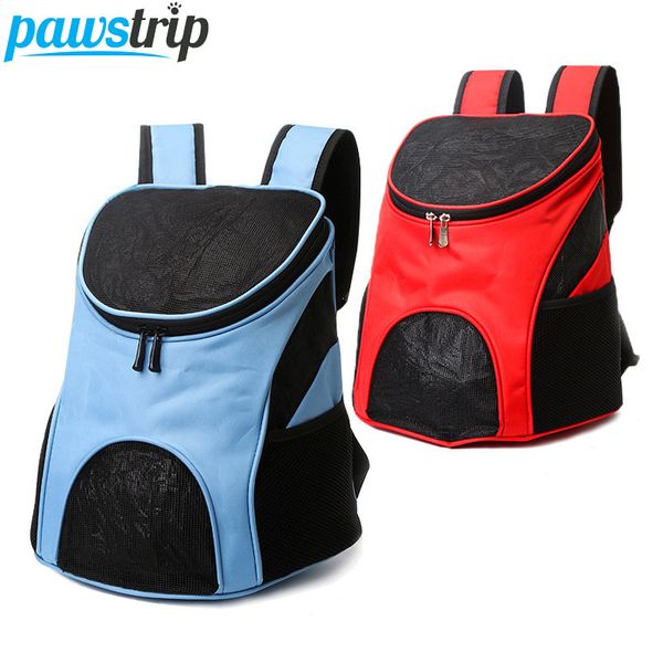 

pawstrip pet dog carrier backpack small dog bags mesh breathable cat carrier bag puppy backpack for chihuahua teddy 36*27*40cm