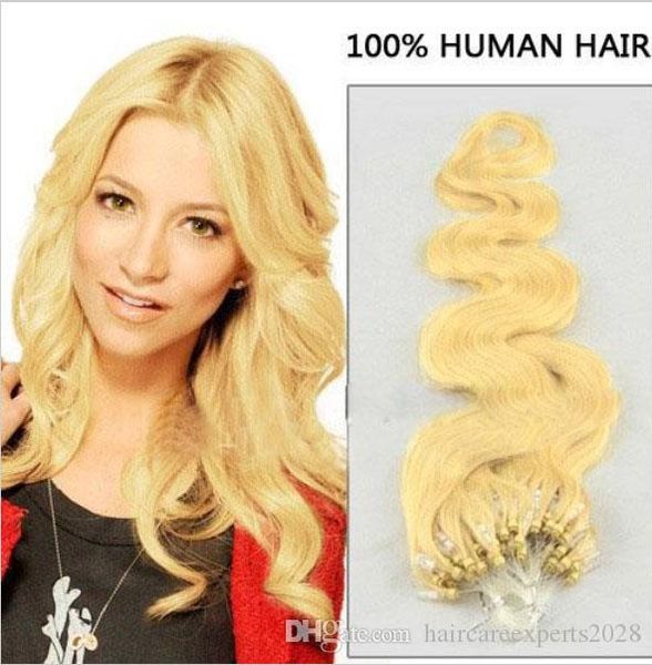 Elibess Hair 16 24 613 Wavy Micro Ring Loop Hair Extensions