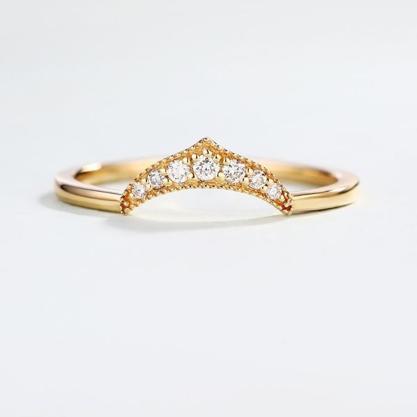 

v слово кольцо руки украшение все матч цирконий shixiangzuan мого ring, Silver
