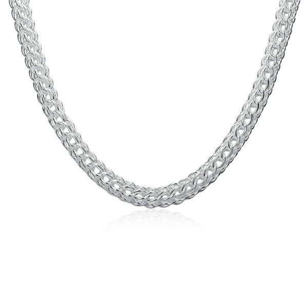 

plated sterling silver necklace 18inchs*10mm full circle to chains necklace dhsn0139 brand new 925 silver plate jewelry chains