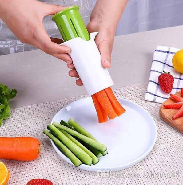 

safety and environmental protection fruit carving tools salad cutter kitchen cucumber divider carrot strawberry slicer splitter gadget cutti