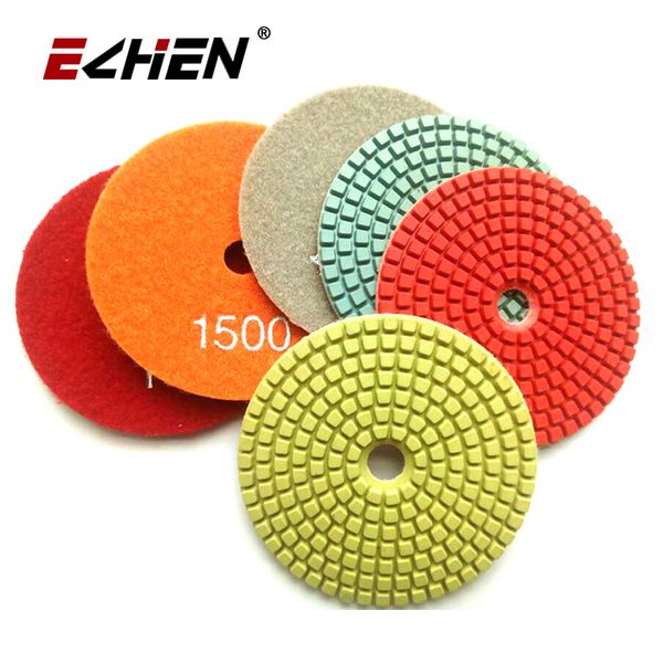 

6pcs /lot 4inch dia 100mm wet diamond polishing pad for granite marble concrete angle grinder granite polishing tool marble tile