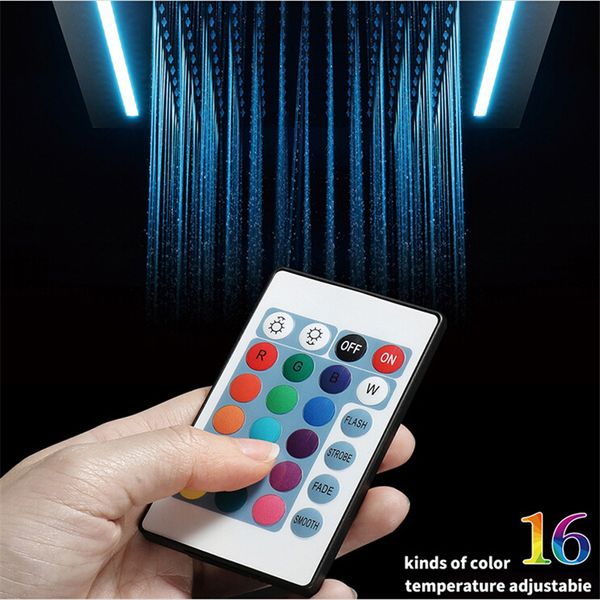 

led rainfall насадка для душа встраиваемый в потолок насадка для душа встроенный потолочный светильник водопад комплект для душа смеситель д