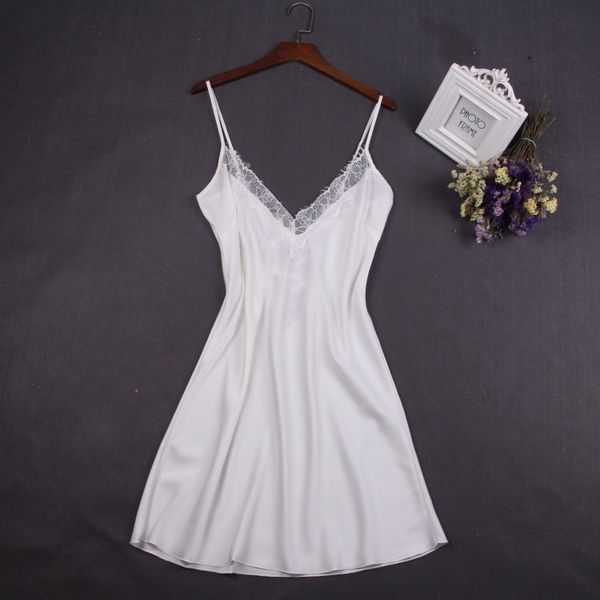 

white women nightwear lace nightdress nighty mini nightgown suspender skirt sleepwear rayon sleeveless for female -xxl, Black;red