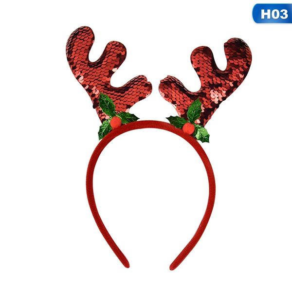 

christmas headband deer antler hair reindeer xmas tree girl kids cosplay gift new year 2018 home party decoration accessories