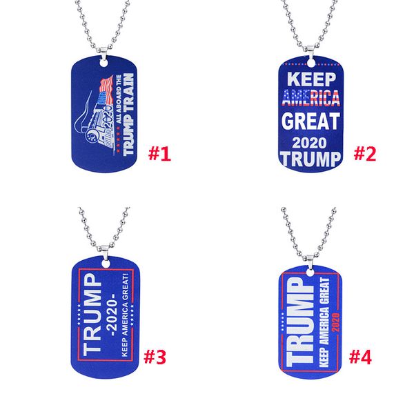 

donald trump 2020 necklace keep make america great stainless steel trump id tags travel address id card case bag labels card xmas hh9-2473