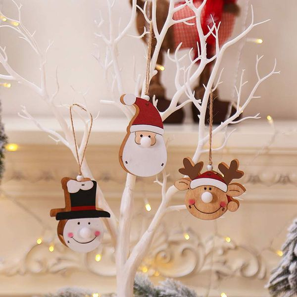 

christmas glowing wooden pendant christmas tree hanging decor xmas party ornament for celebrations events crafts home decor