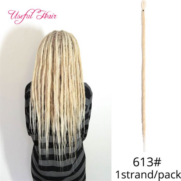 

crochet hair extensions handmade dreadlocks hair extensions 24 inch ombre crochet hair synthetic crochet braid for women braided synthetic, Black
