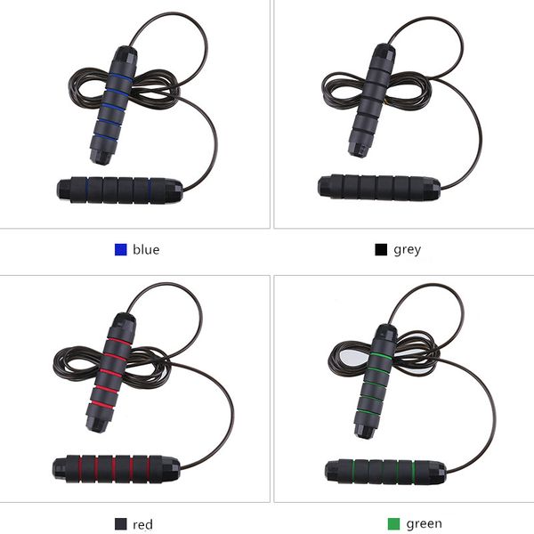

us stock tangle-with ball bearings rapid speed jump rope crossfit excercise and fitness workout equipments skipping foot kids