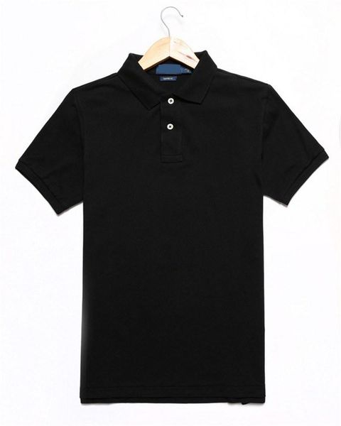 

mens polo fashion men short sleeve shirts men's polo shirt mens polo shirt solid color poloshirt size s-2xl, White;black