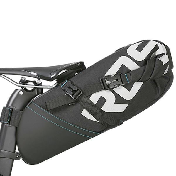 

bicycle bike bag cycling accessories tail bag wrap-up closure volume seat post storage pack mtb road pannier pouch