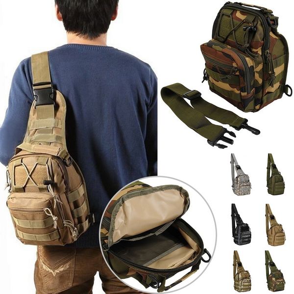 

vertvie riding shoulder bag camouflage tactical chest bags outdoor mountain climbing portable backpack adjustable handbag unisex