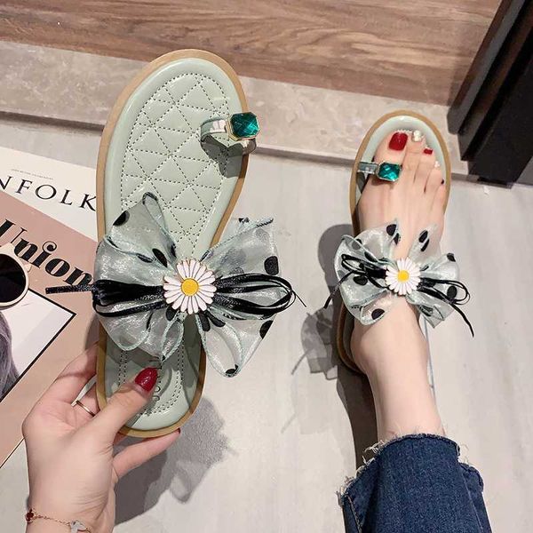 

slippers casual beach shoes butterfly-knot slides transparent heel slipers women sabot flat 2020 cotton fabric rubber pu, Black