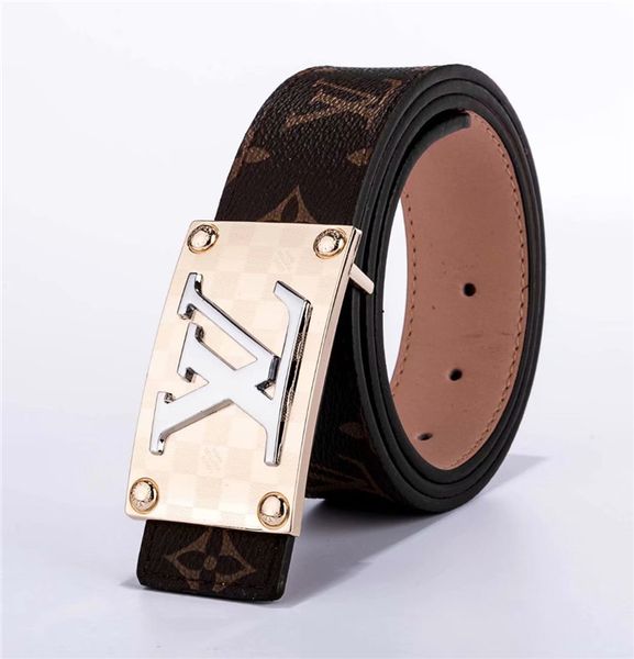 

new 1949 leather belt big gold buckle leather belt men and women new men's leather belt in, Black;brown