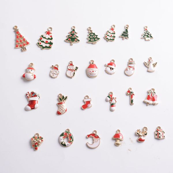 

christmas pendants charms for bracelet necklace jewelry diy making girls kids diy charms gifts, Bronze;silver
