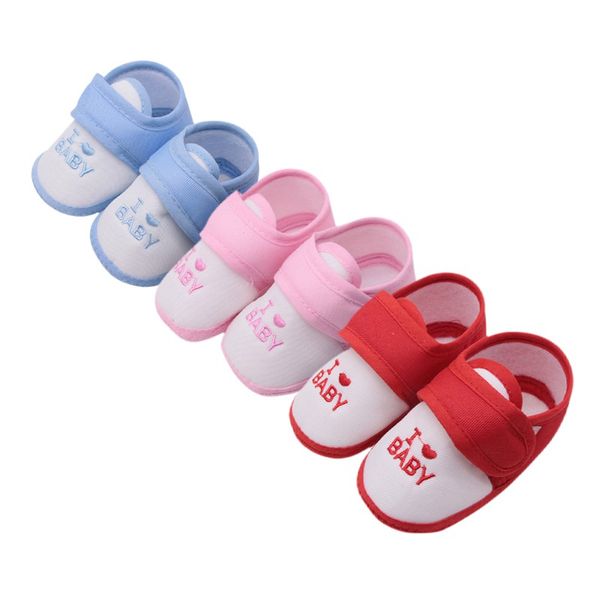 

0-18M Cute Baby Shoes Toddler First Walkers Cotton Soft Sole Skid-proof Kids