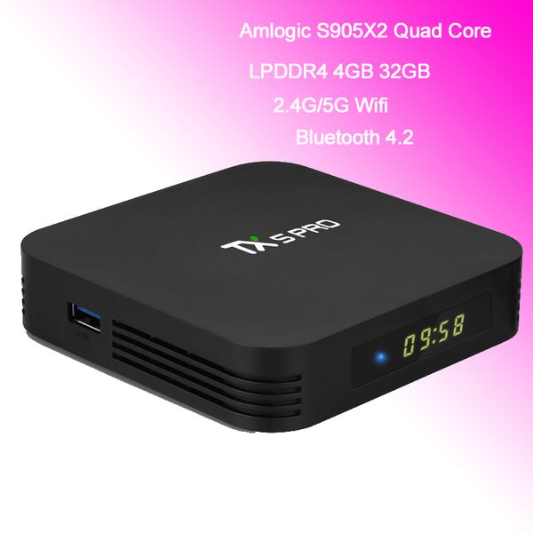 

Tx5 pro android 8 1 tv box with dual band wifi amlogic 905x2 quad core bluetooth mart tvbox 4g lpddr4 32gb treaming media player 4k movie