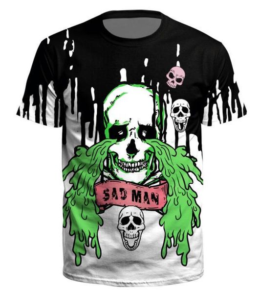 

yuest мода streetwear тройников мужского конструктора graffiti тенниска мужской печати футболка с коротким рукавом повседневной марки hip ho, White;black