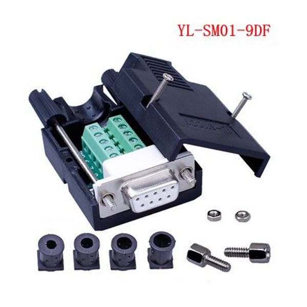 2021 DB9 Connector COM Transfer Free Solder Terminal DB9 Male Connector