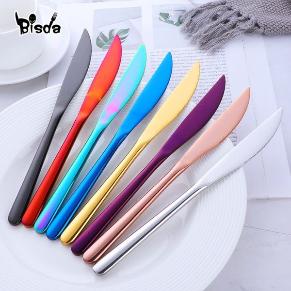 

stainless steel dinner knives set sharp steak knife western black knife restaurant table knife gold knives in dinnerware set knives