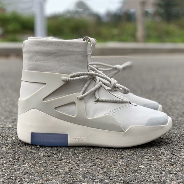 

HOT Sale Air Fear of God 1 Men Shoes FOG Boots Light Bone Sail Basketball Shoes Men Sports Designer Zoom Sneakers Size 5.5-12