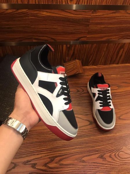 

2019o limited edition men's fashion casual shoes, comfortable low-sneakers, a full set of original shoe box 38-45, Black