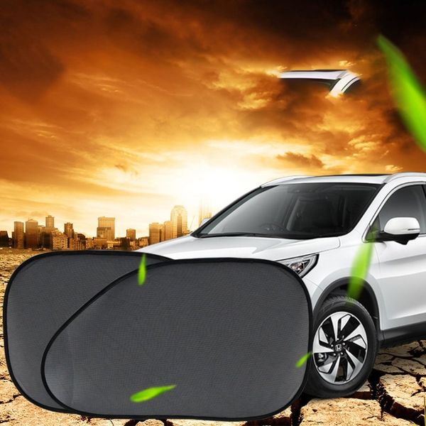 

new car rear window side sun shade black cover block static cling visor shield