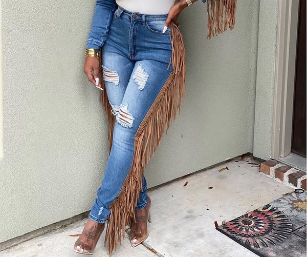 

dresses for womens Ladies designcostume Fashion Casual Stitching Light Blue Jeans