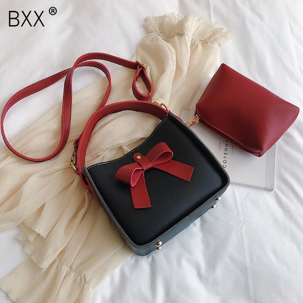 

bxx] women's single shoulder crossbody bag all-match flap 2020 summer bowknot design handbag ladies fashion composite bag hf109