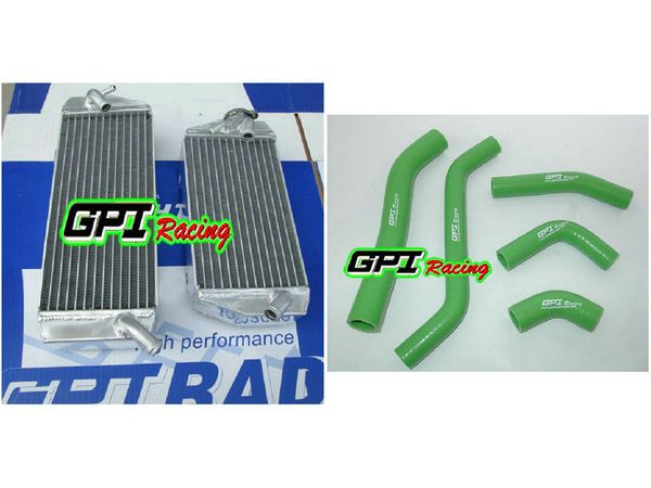 

aluminum radiator + hose for kx450f kxf450 kx 450f 08 2008 radiator and hose rh&lh gpi high-per