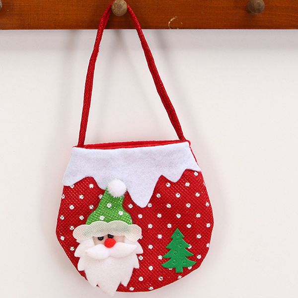 

santa claus snowman elk christmas candy packaging christmas candy decoration gift bags with handles