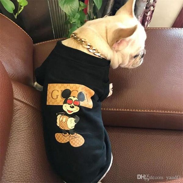 

Мышь Печатные Домашние Животные Фирменные Рубашки Мода Письмо Лето Эластичные Pet