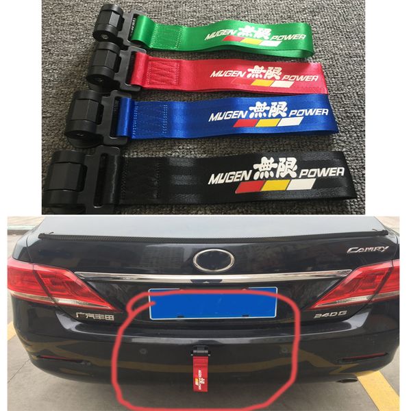

universal mugen power racing tow straps light weight sticker style tow ropes glued insall jq-th005
