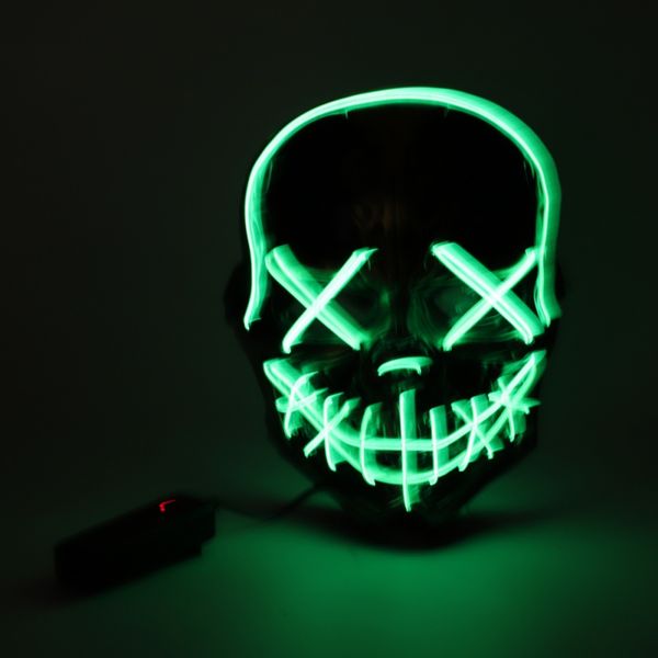 

el wire glowing mask led party mask halloween costumes for halloween masks horror theme party decoration hot