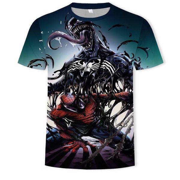 

mens designer t-shirt creative t-shirt marvel 3d printed wear, White;black