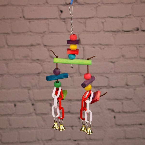 

parrot gnaw toys export trade colour wood chain bird toys