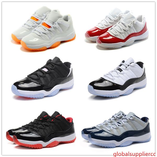 

11s classic 11 basketball shoes low red navy blue gs citrus infrared 23 concord good quality version sizes us5.5-13