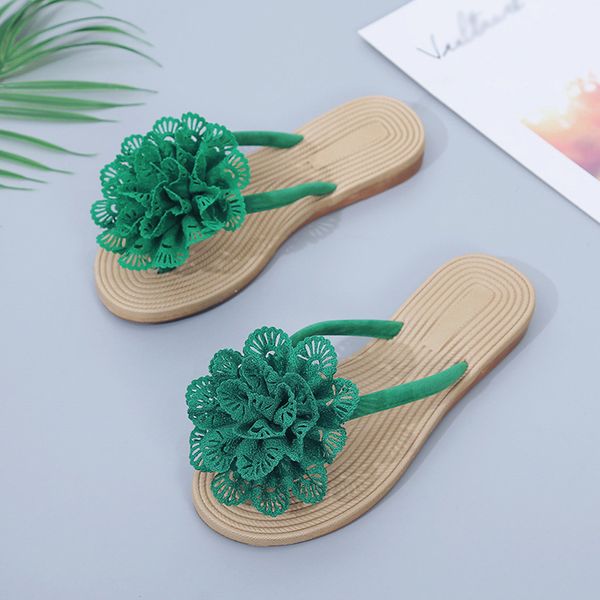

new 2019 women beach sandals fashion knot slippers summer women flat shoes woman flat sandals flip flop zapatos mujer 7j10, Black