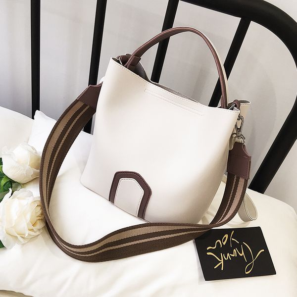 

british fashion casual female bag women's designer big tote bag 2018 new high-quality pu leather handbag bucket shoulder