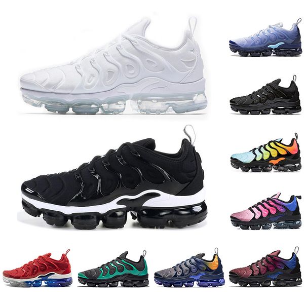 

tn running shoes for men women triple black white bumblebee bleached aqua game royal grape good quality sport sneakers mens trainer