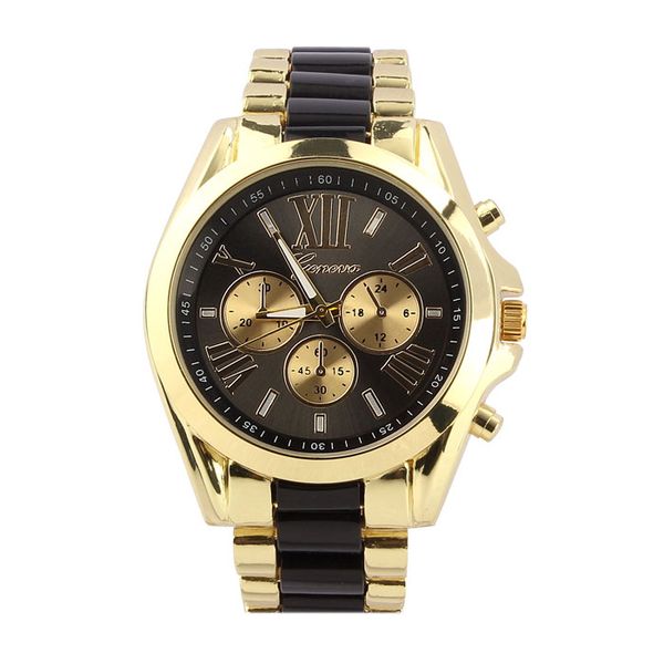 

fashion classic watch men stainless steel quartz analog wrist watch gold silver watches men casual business watches 2020, Slivery;brown