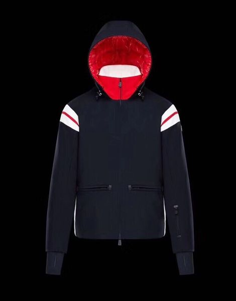 

shoppingfashionable new men waterproof warm down jacket, sleeve stripe pattern, classic brand m production, s~2xl, Black