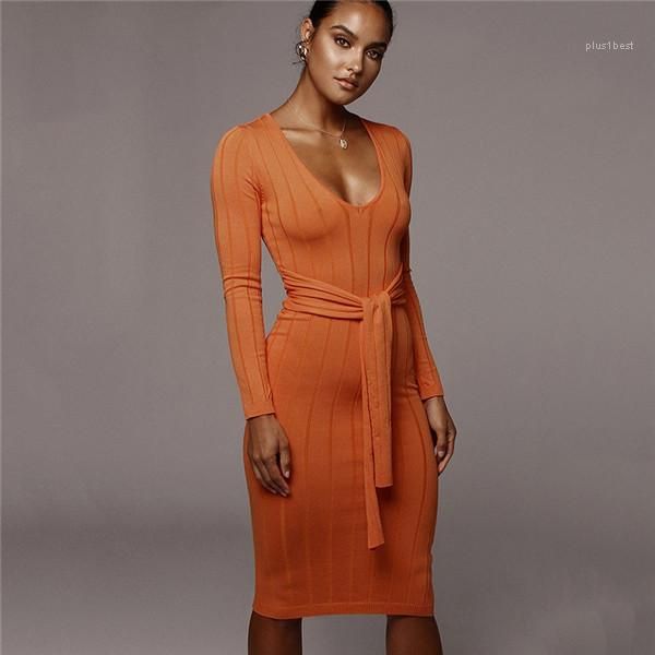 

step dress spring designer v neck solid color bodycon slim ladies sashes dress females fashion clothes women one, Black;gray