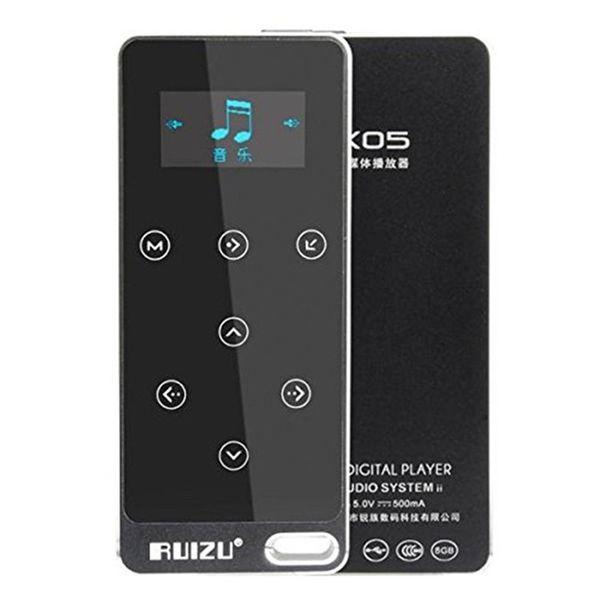 

ruizu x05 8g metal hifi mp3 music player lossless sound 100h play fever walkman touch screen sport record mp3 with e-book fm